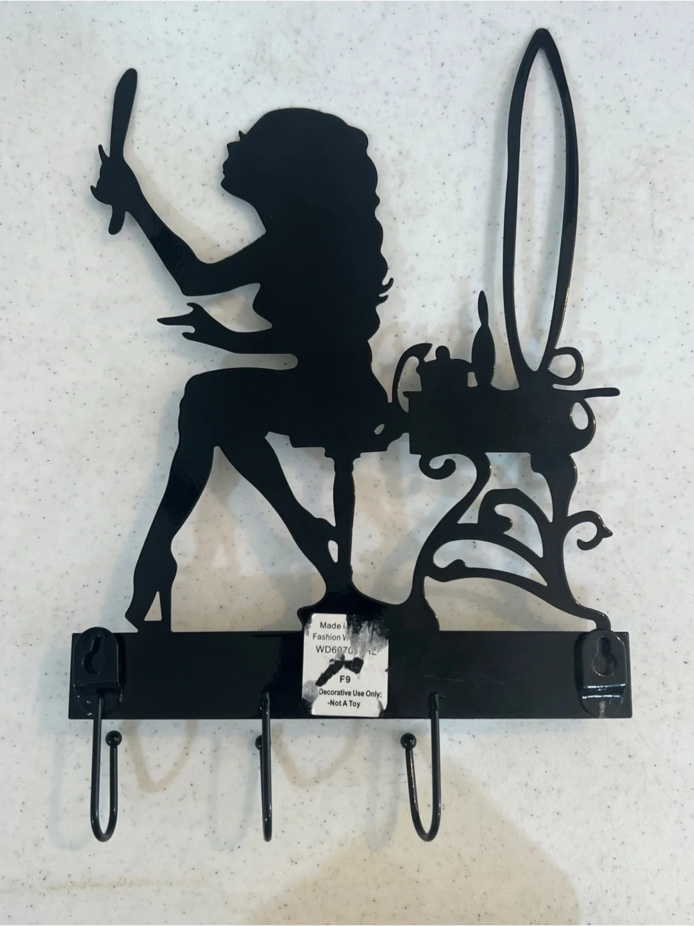 Vanity Silhouette Wall Hook - Black
